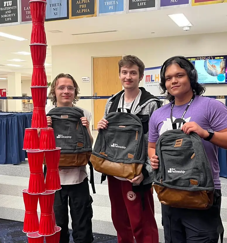 ShellHacks 2024 cup stacking photo