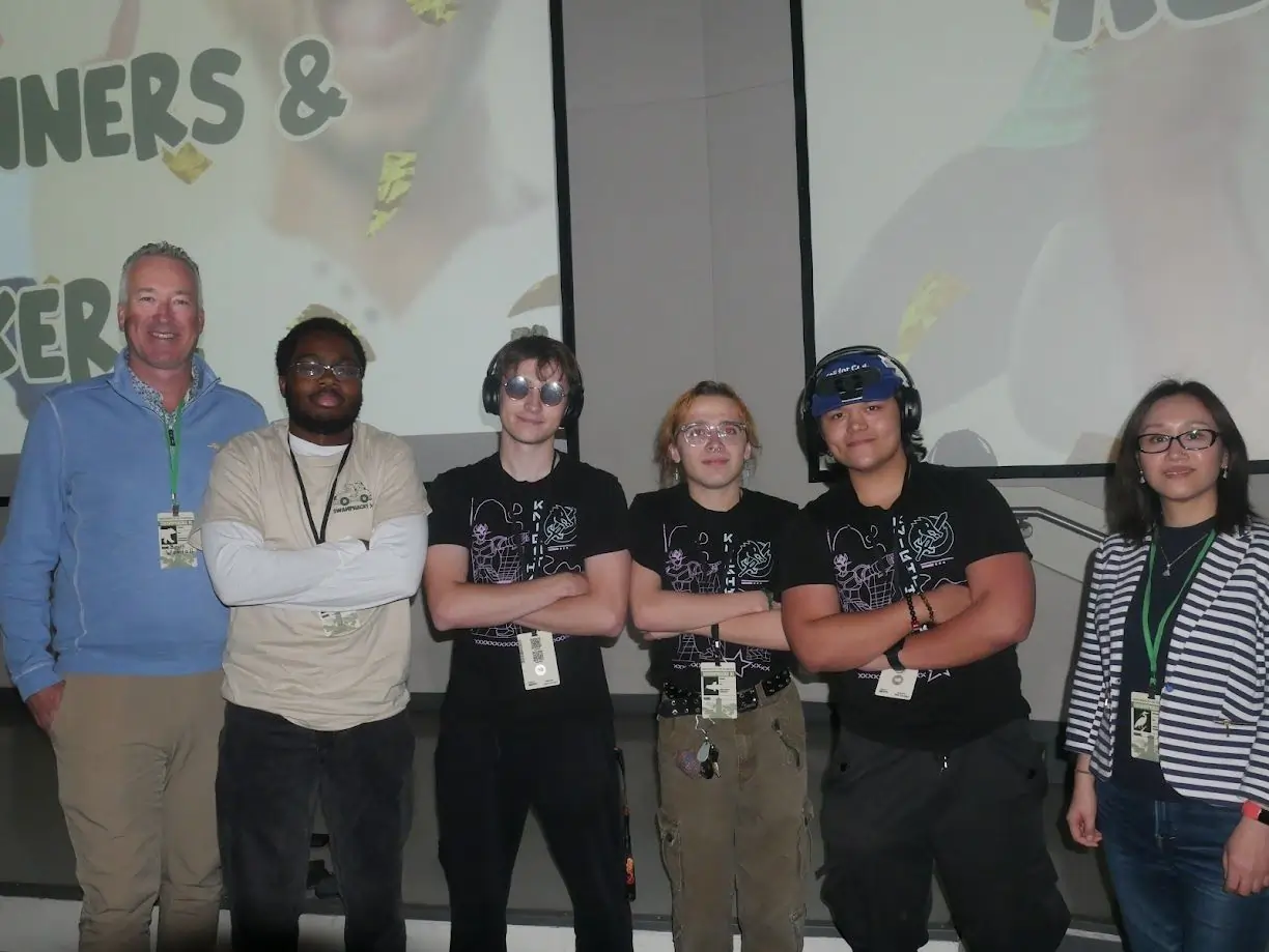 SwampHacks XII on stage for winning 1st